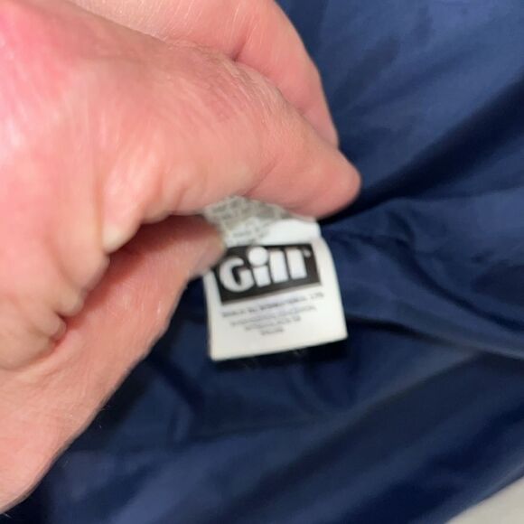 Gill Hooded Blue Lined boating sailboat sailing yacht racing waterproof jacket - Picture 7 of 8